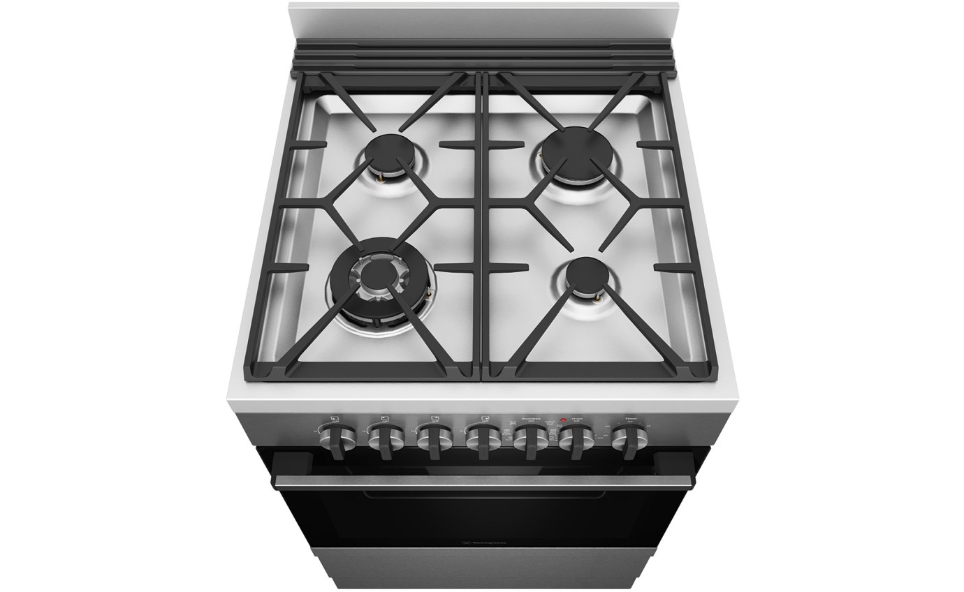 Westinghouse 60cm Dual Fuel Freestanding Cooker WFE616DSC Hart Co