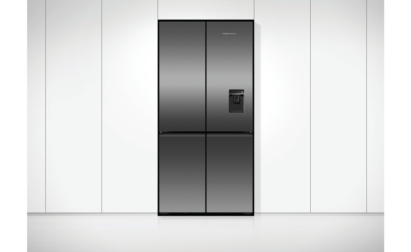 Fisher & Paykel 690L Series 7 Quad Door Refrigerator Freezer, Ice & Water RF730QNUVB1