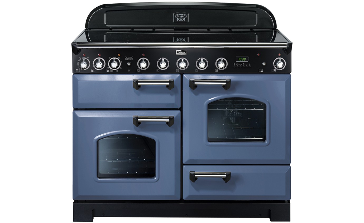 Falcon Classic 110cm Induction Range Cooker Stone Blue / Chrome CDL110EISBCH