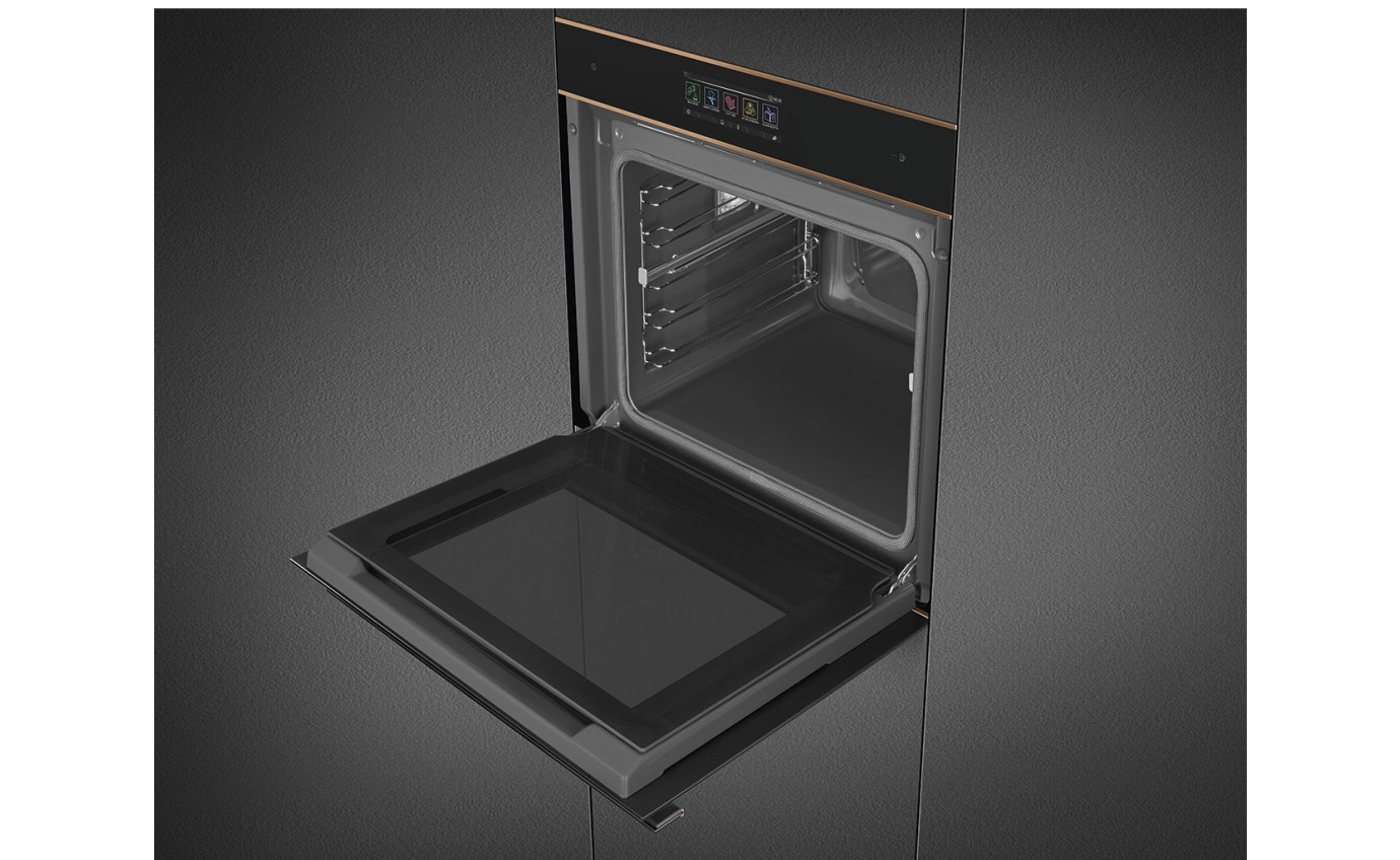 Smeg 60cm Dolce Stil Novo Pyrolytic Steam Oven (Black) SOPA6606WS2PNR