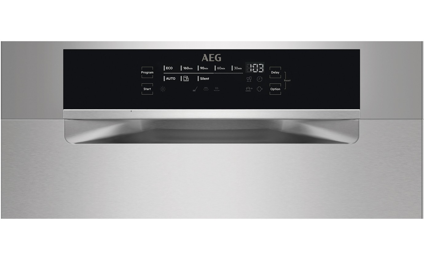 AEG 60cm Built-Under Dishwasher (Stainless Steel) FFE73700PM
