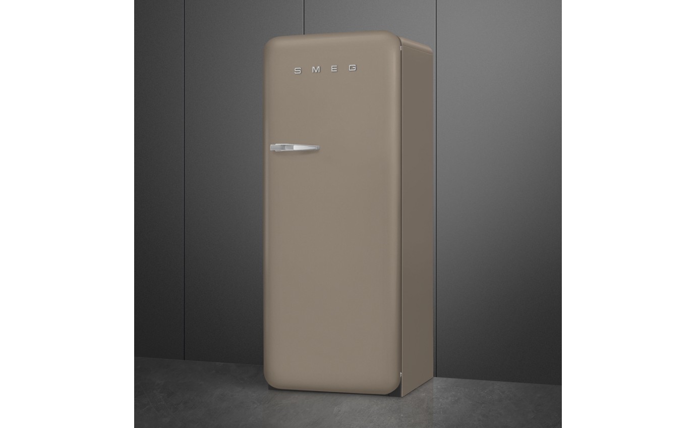 Smeg 270L 50s Style Retro Single Door Fridge (Taupe) FAB28RDTP5
