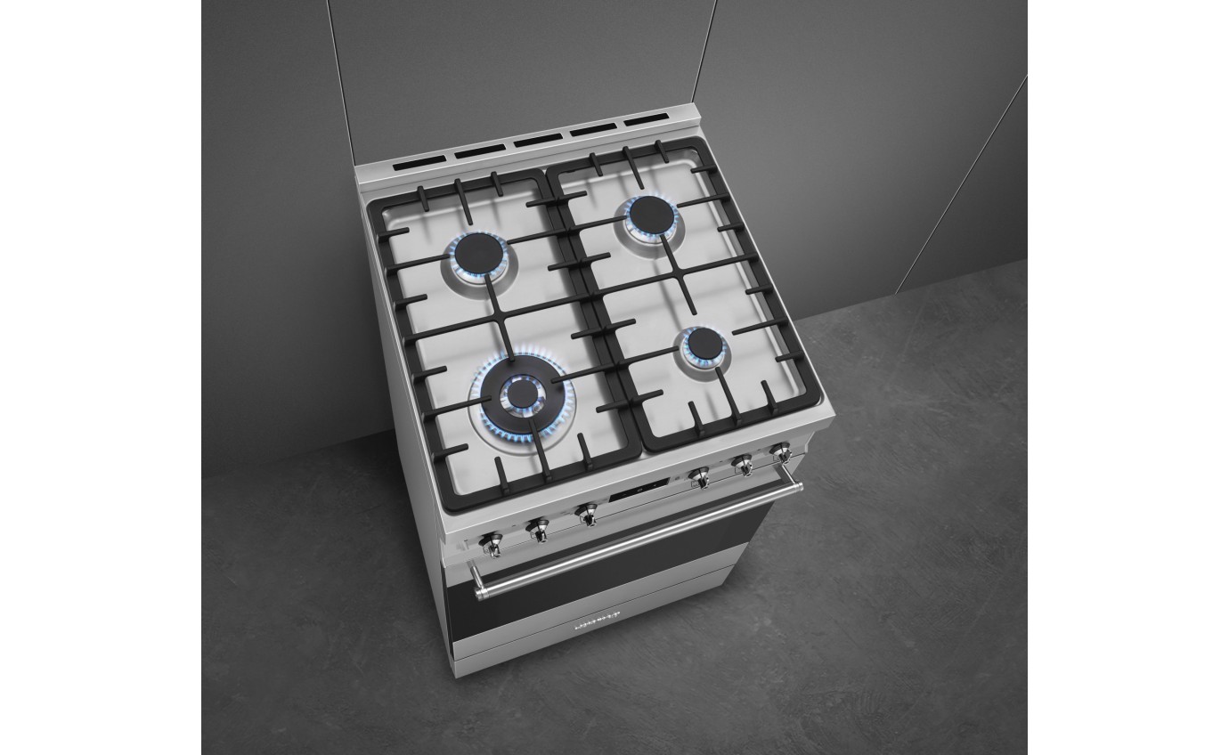 Smeg 60cm Gas/Electric Upright Cooker CS6GMXA2