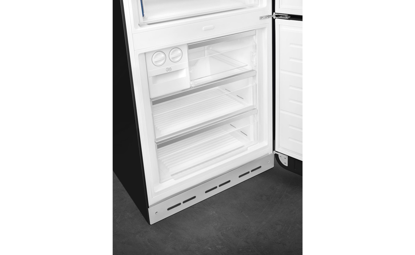 Smeg 481L 50s Style Retro Bottom Mount Fridge (Black) FAB38RBL5AU