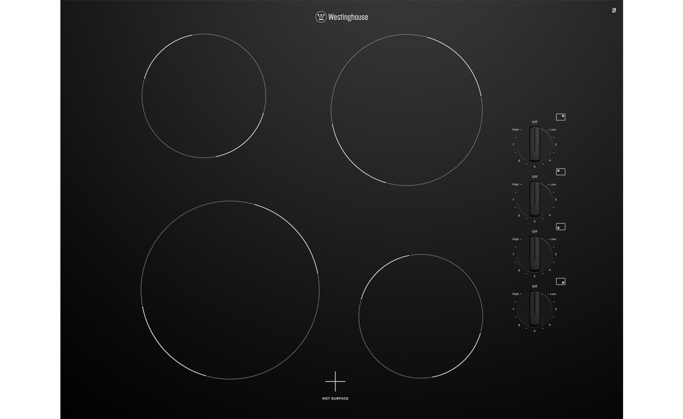 Westinghouse 70cm 4 Zone Ceramic Cooktop WHC742BC