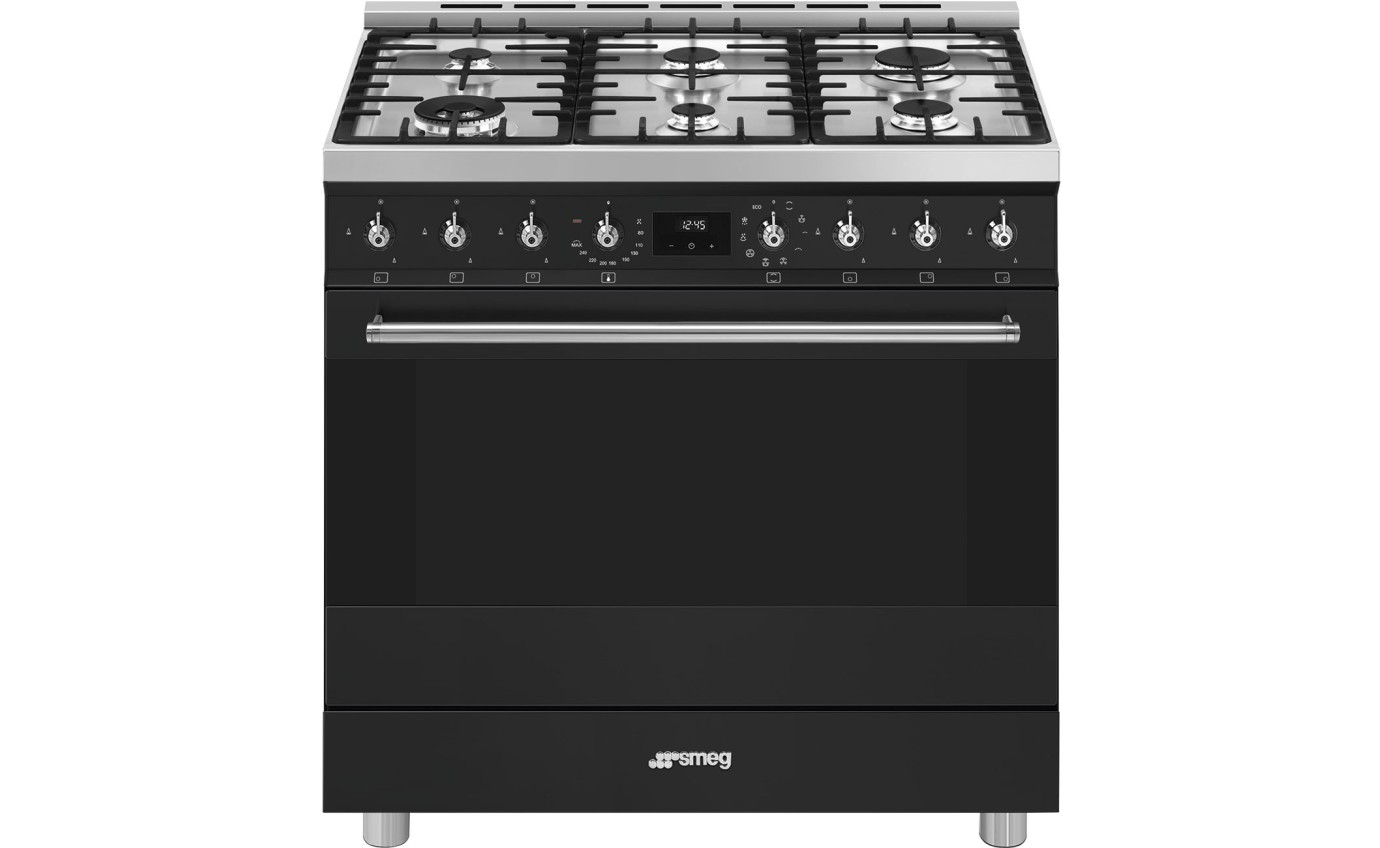 Smeg black oven 90cm store