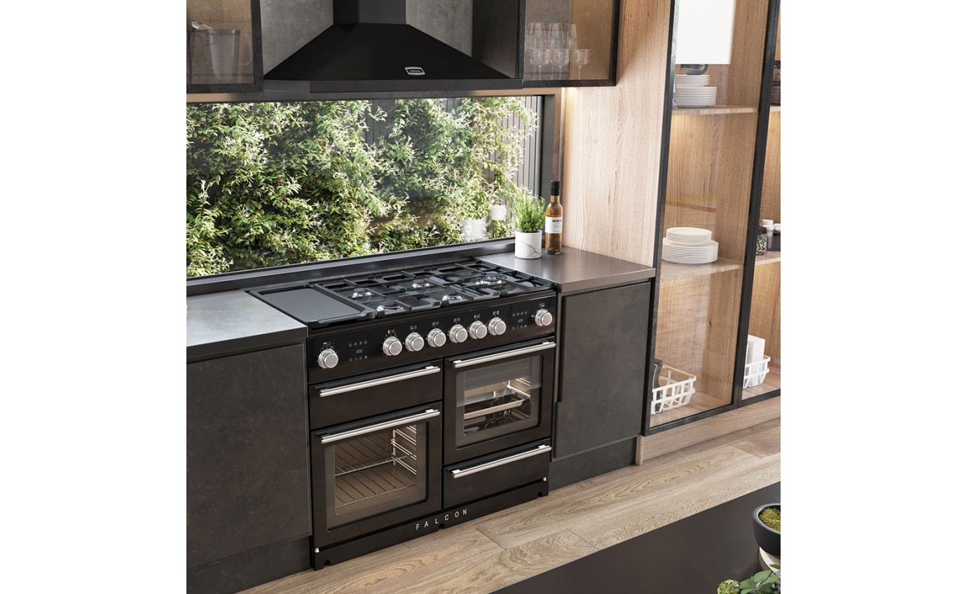 Falcon 110cm Dual Fuel Range Cooker NEX110SODFBLCH