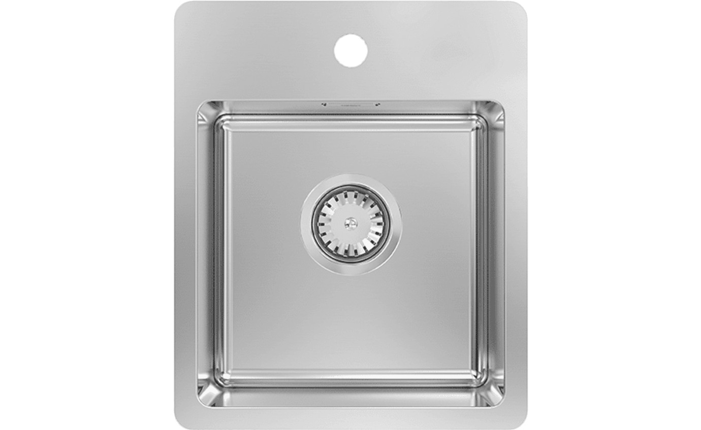 Abey Bar Sink with Tap Landing - Stainless Steel BS2