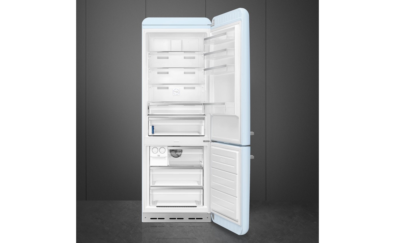 Smeg 481L 50s Style Retro Bottom Mount Fridge (Pastel Blue) FAB38RPB5AU
