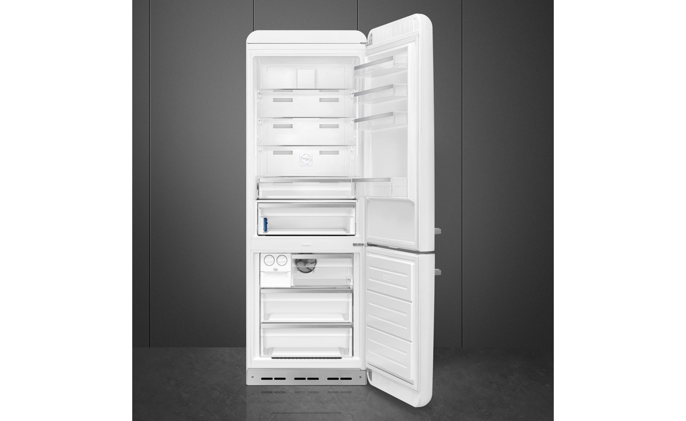 Smeg 481L 50s Style Retro Bottom Mount Fridge (White) FAB38RWH5AU