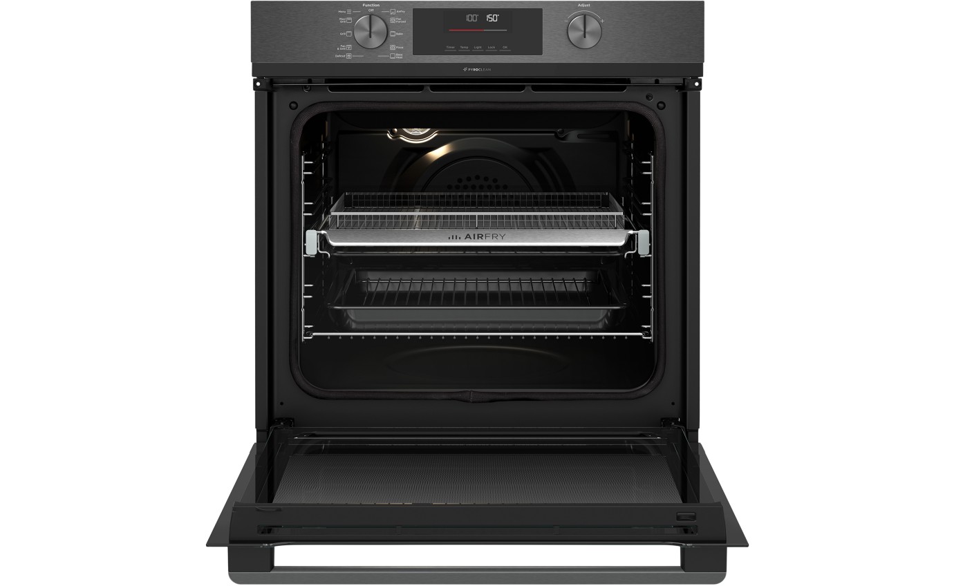 Westinghouse 60cm Multifunction PyroClean Oven with AirFry Dark Stainless Steel WVEP6716DD Hart Co
