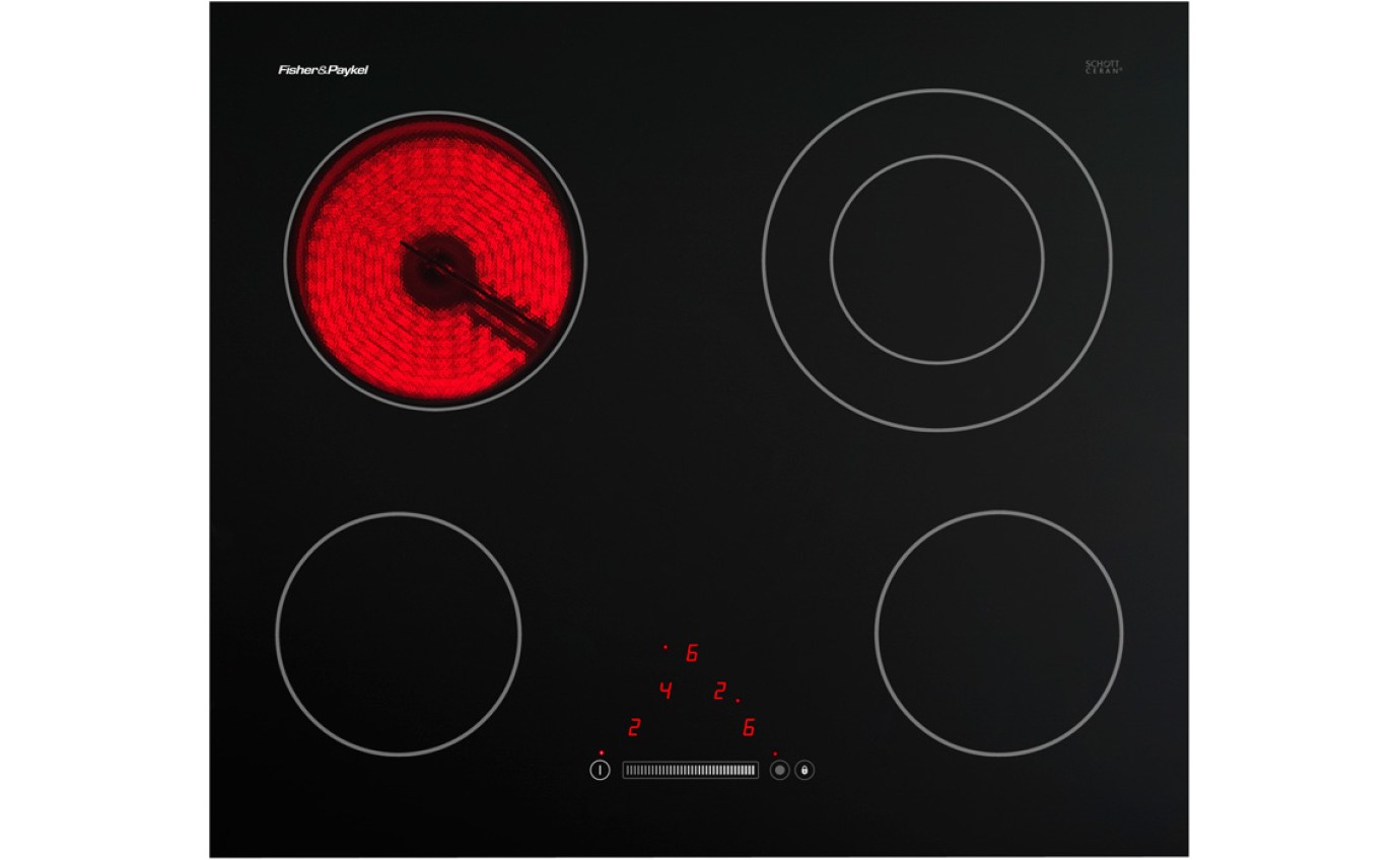 Fisher & Paykel 60cm Series 5 4 Element Electric Cooktop CE604DTB1
