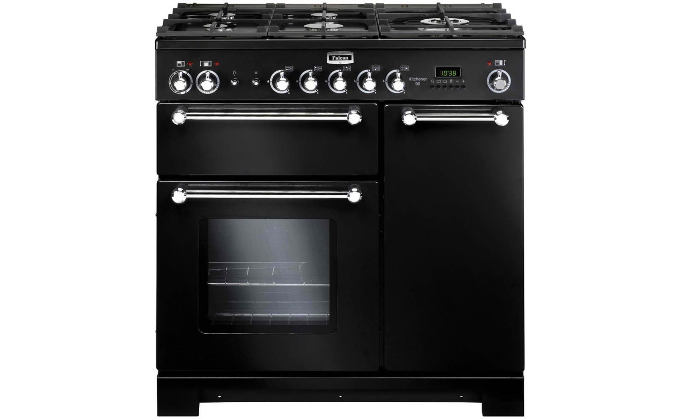 Falcon Kitchener 90cm Dual Fuel Upright Cooker KCH90DFFBLCH