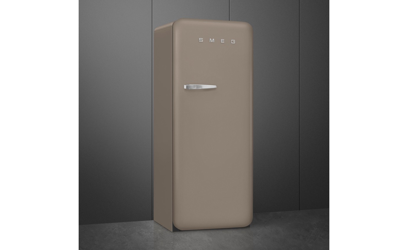 Smeg 270L 50s Style Retro Single Door Fridge (Taupe) FAB28RDTP5