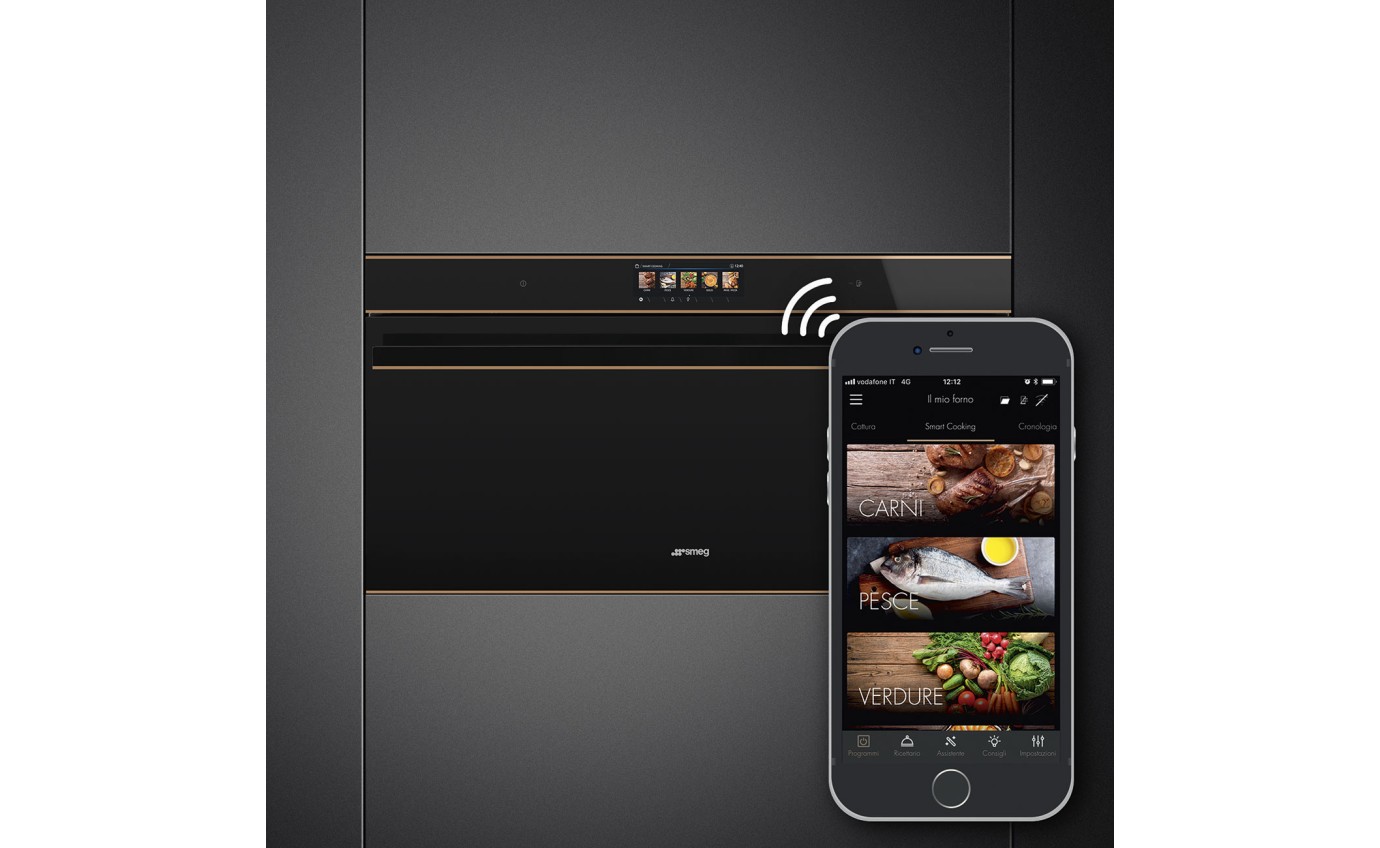 Smeg 90cm Dolce Stil Novo Wi-Fi Thermoseal Pyrolytic Oven SFPR9606WTPNR