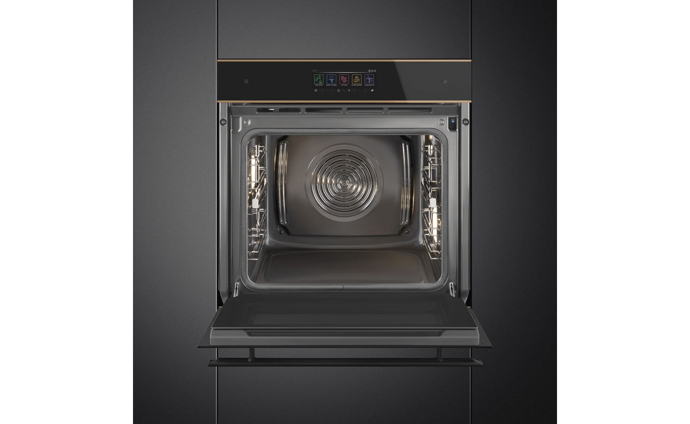 Smeg 60cm Dolce Stil Novo Pyrolytic Steam Oven (Black) SOPA6606WS2PNR