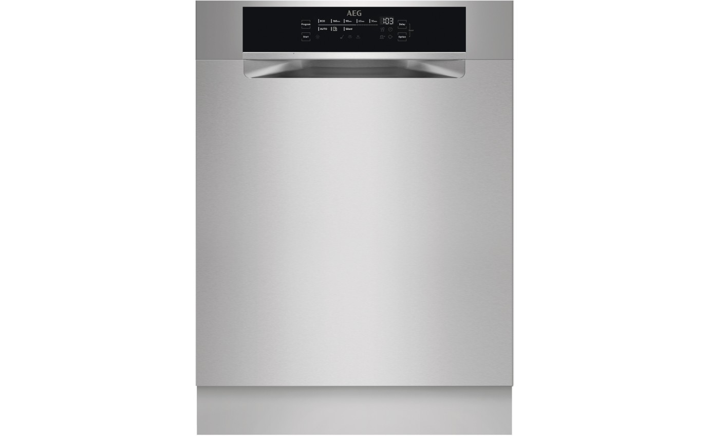 AEG 60cm Built-Under Dishwasher (Stainless Steel) FFE73700PM