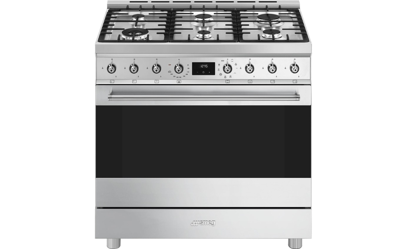 Smeg 90cm Freestanding Dual Fuel Oven/Stove CSP9GMXA2