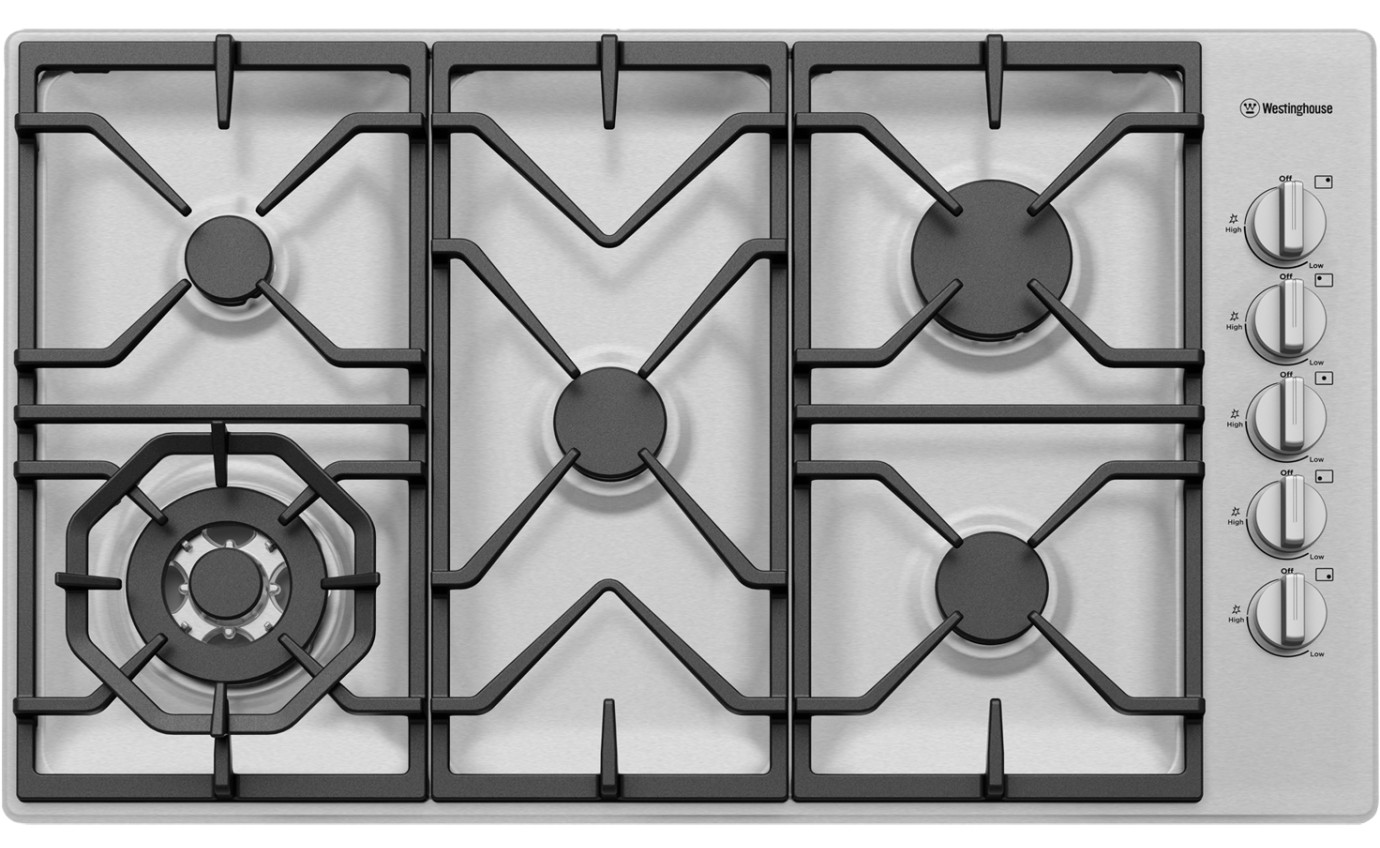 Westinghouse 90cm Gas Cooktop WHG955SB