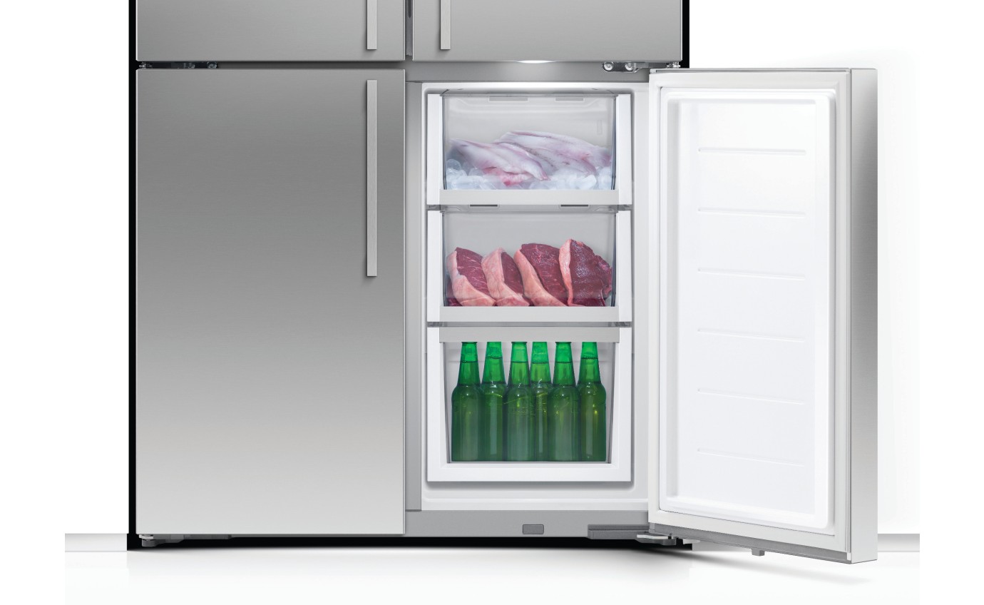 Fisher & Paykel 538L Series 7 Quad Door Refrigerator Freezer, Ice & Water RF605QDUVX2