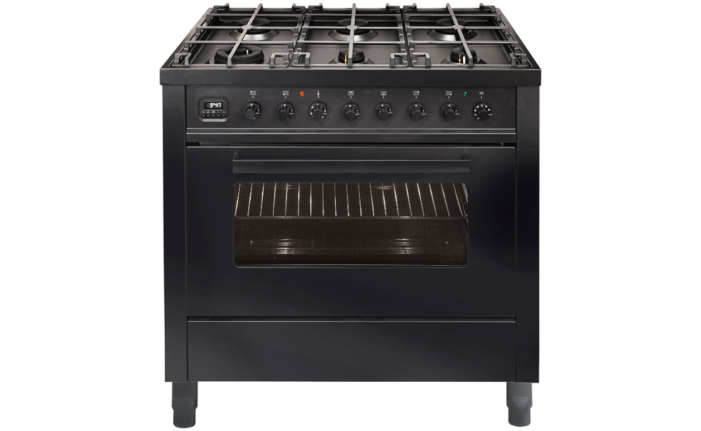 Ilve 90cm Pro-Line Dual Fuel Freestanding Cooker L096WMPMGD