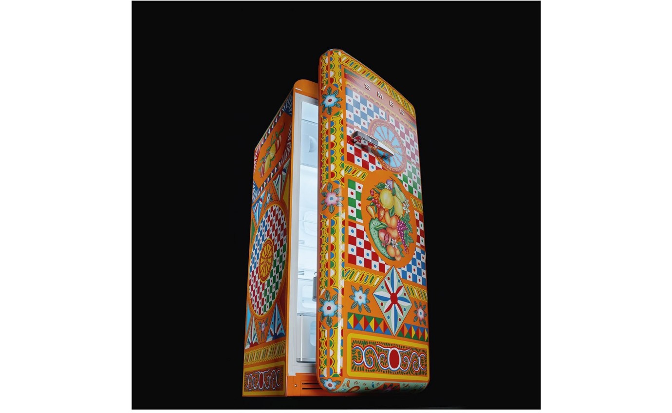Smeg 270L Dolce & Gabbana Vertical Retro Refrigerator FAB28RDGC5AU
