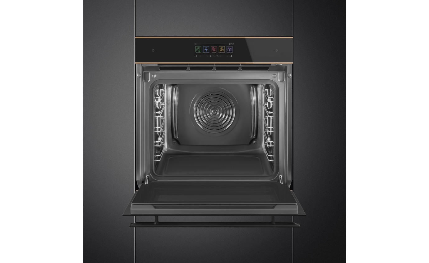 Smeg 60cm Dolce Stil Novo Steam100 Pro Oven (Black) SOA6606WS4PNR