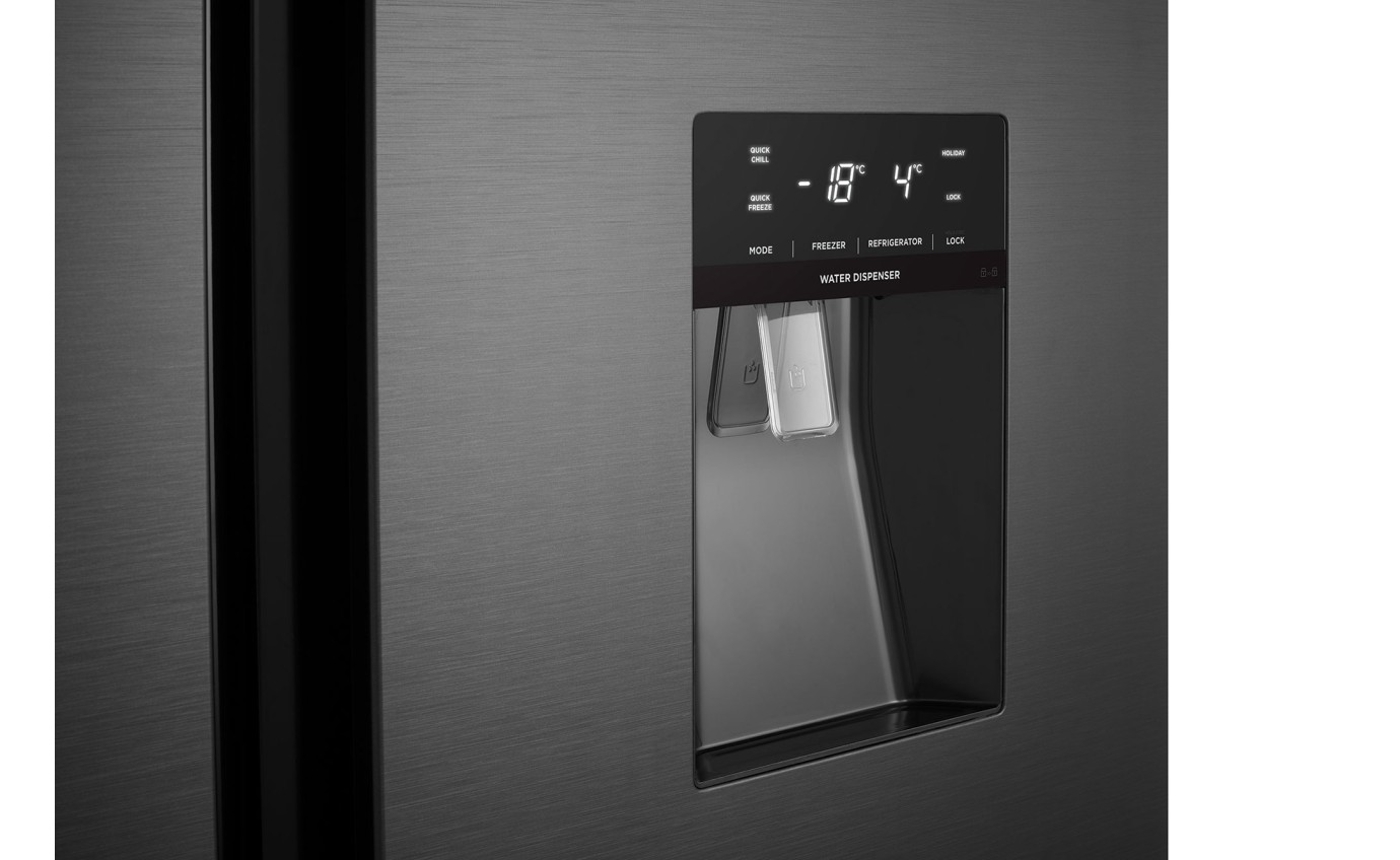 Westinghouse 619L Side by Side Fridge (Dark Stainless Steel) WSE6640BA