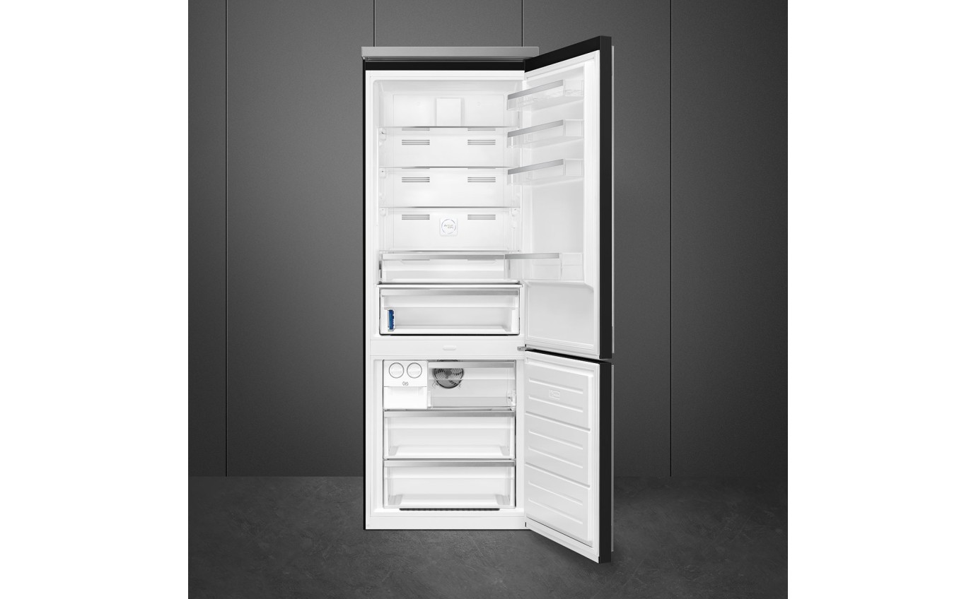 Smeg 481L Bottom Mount Fridge (Black) FA490RBL5AU