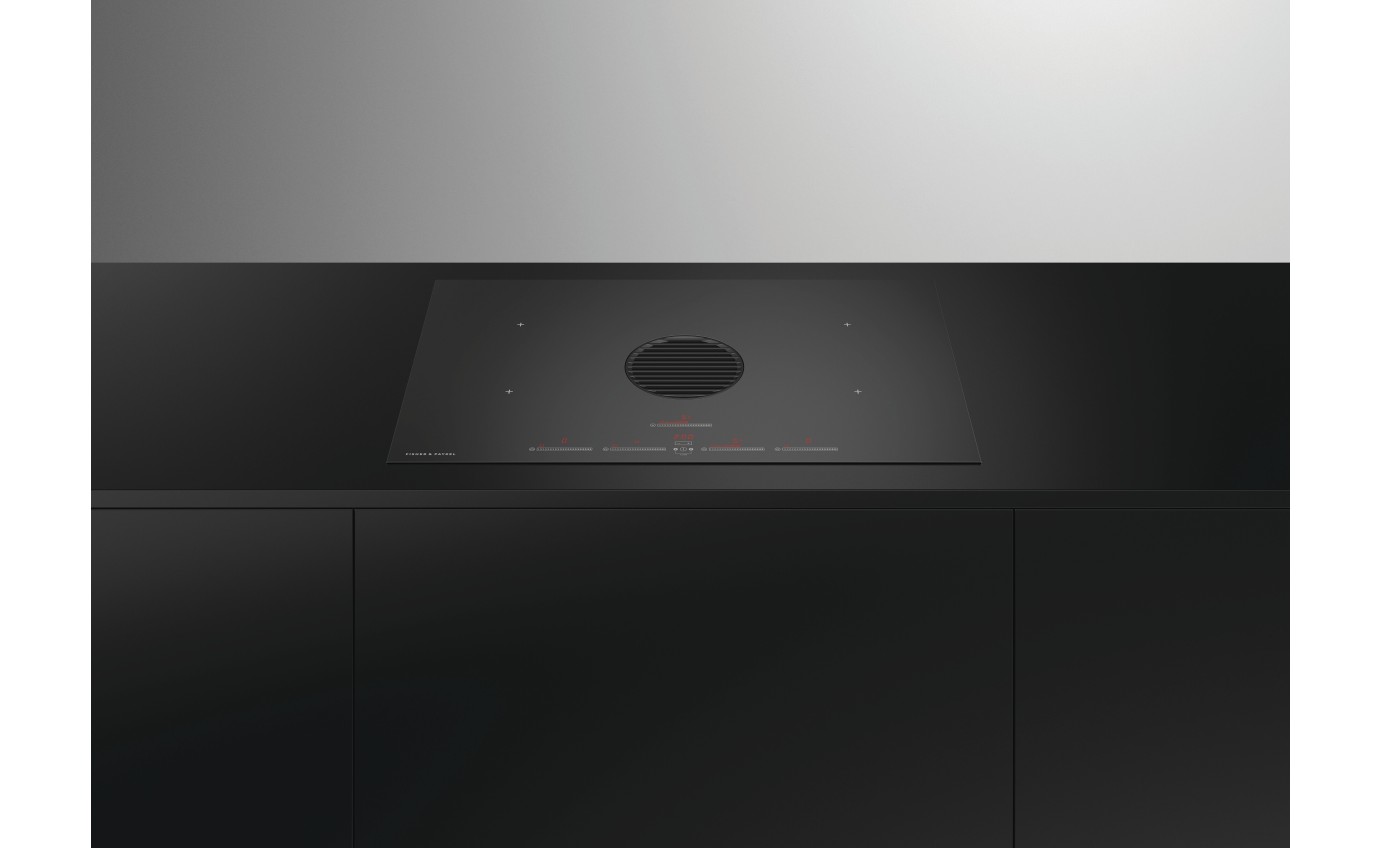 Fisher & Paykel 83cm Series 9 4 Zone Induction Cooktop with Integrated Ventilation CID834DTB4
