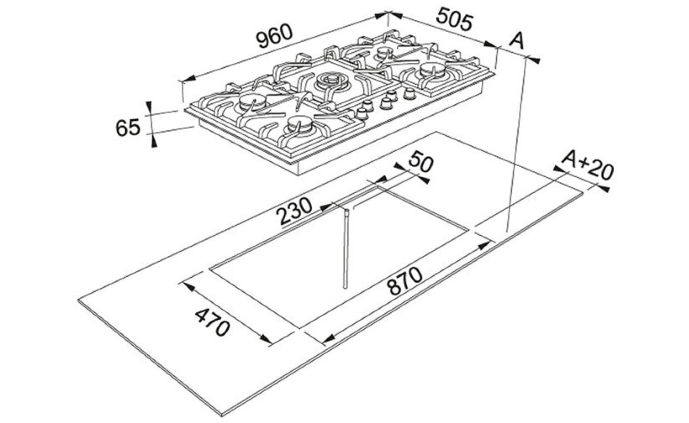 Franke Gas Cooktop FIG905B1N