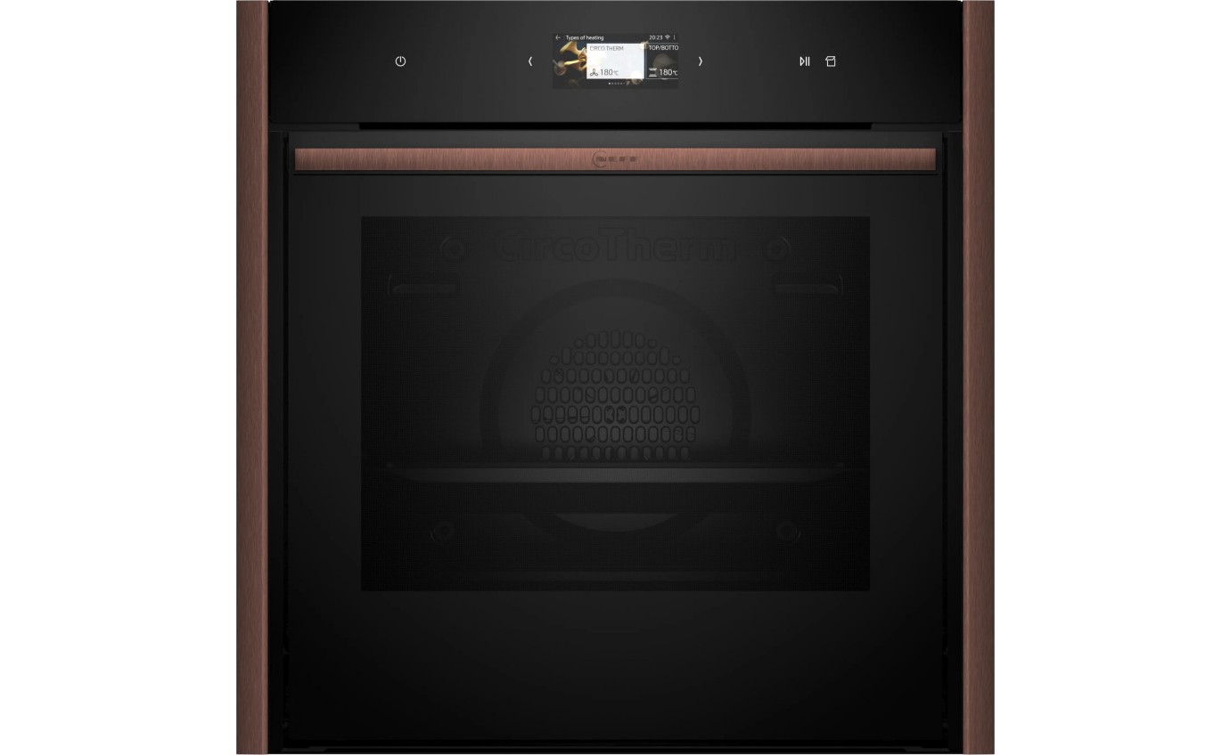 Neff 60cm N 90 Built in Oven with Steam Function Brushed Bronze B69FS5CY0ABB Hart Co