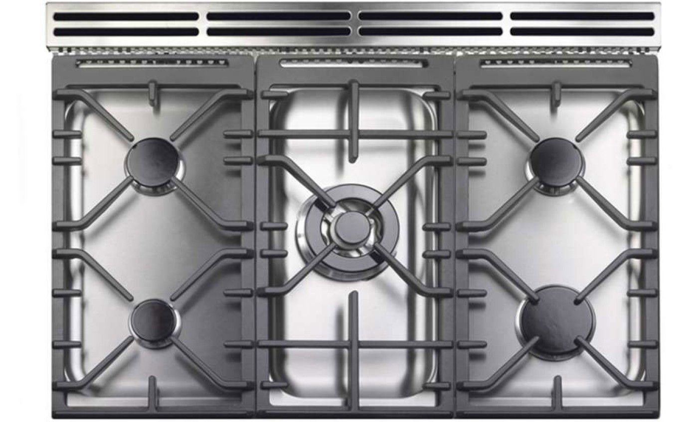 Falcon Elise 90cm Dual Fuel  Range Cooker Stainless / Nickel ELS90DFSSN