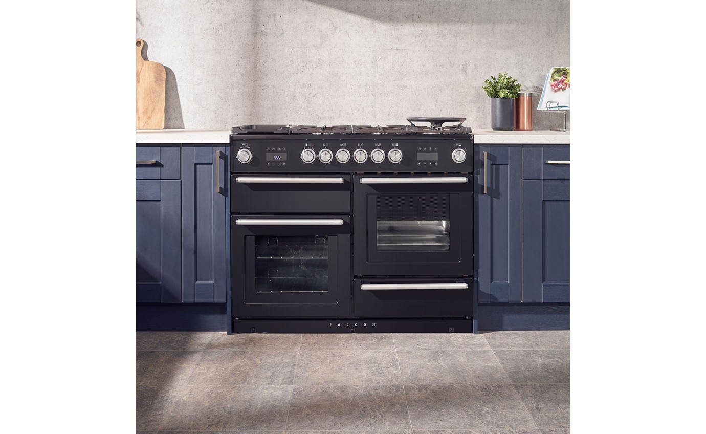 Falcon 110cm Dual Fuel Range Cooker NEX110SODFBLCH