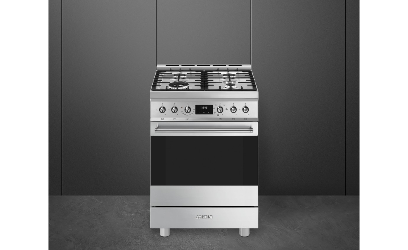 Smeg 60cm Gas/Electric Upright Cooker CS6GMXA2