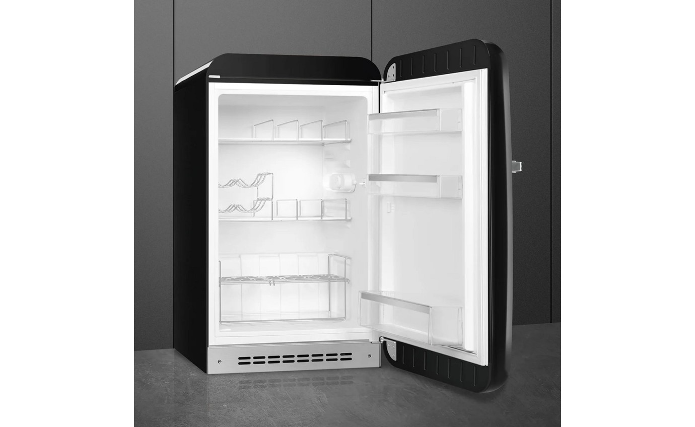 Smeg 135L 50s Style Retro Bar Fridge (Black) FAB10HRBL5AU