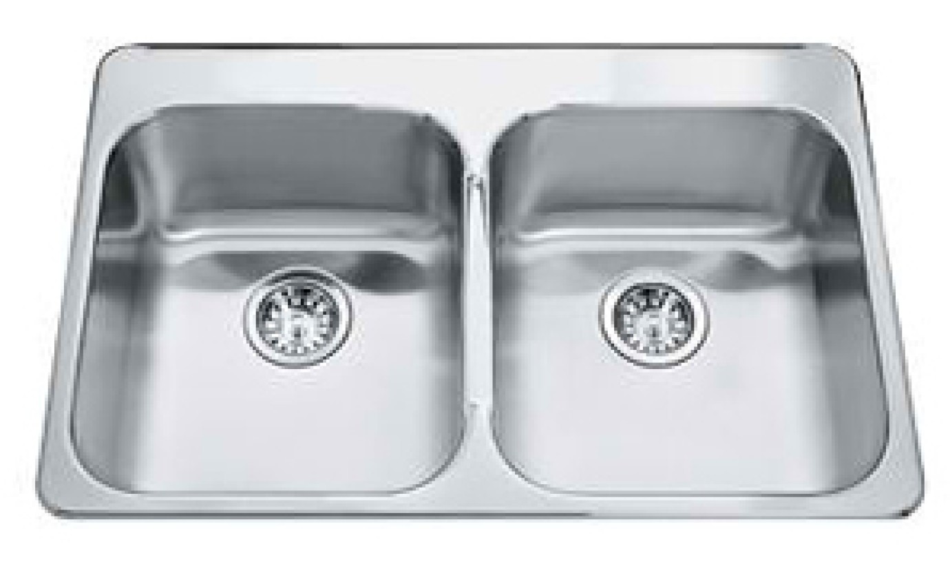 franke Steel Queen Double Bowl Sink SQX620DT