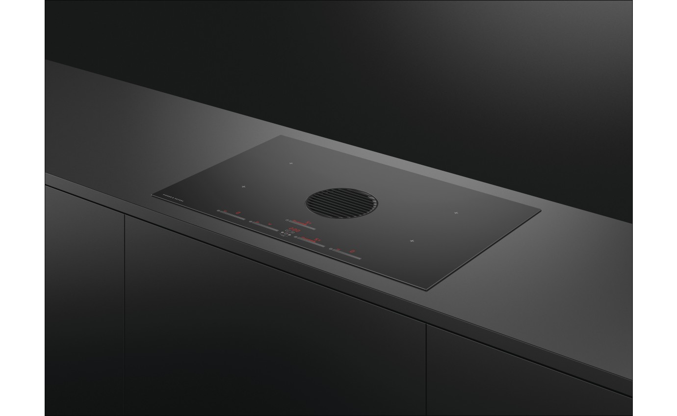 Fisher & Paykel 83cm Series 9 4 Zone Induction Cooktop with Integrated Ventilation CID834DTB4