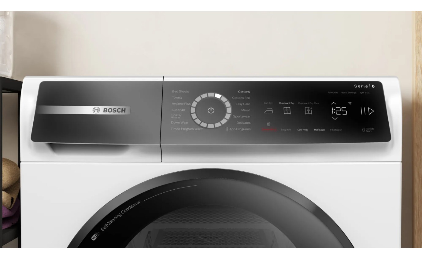 Bosch 8kg Series 8 Front Load Heat Pump Dryer WQB235B8AU