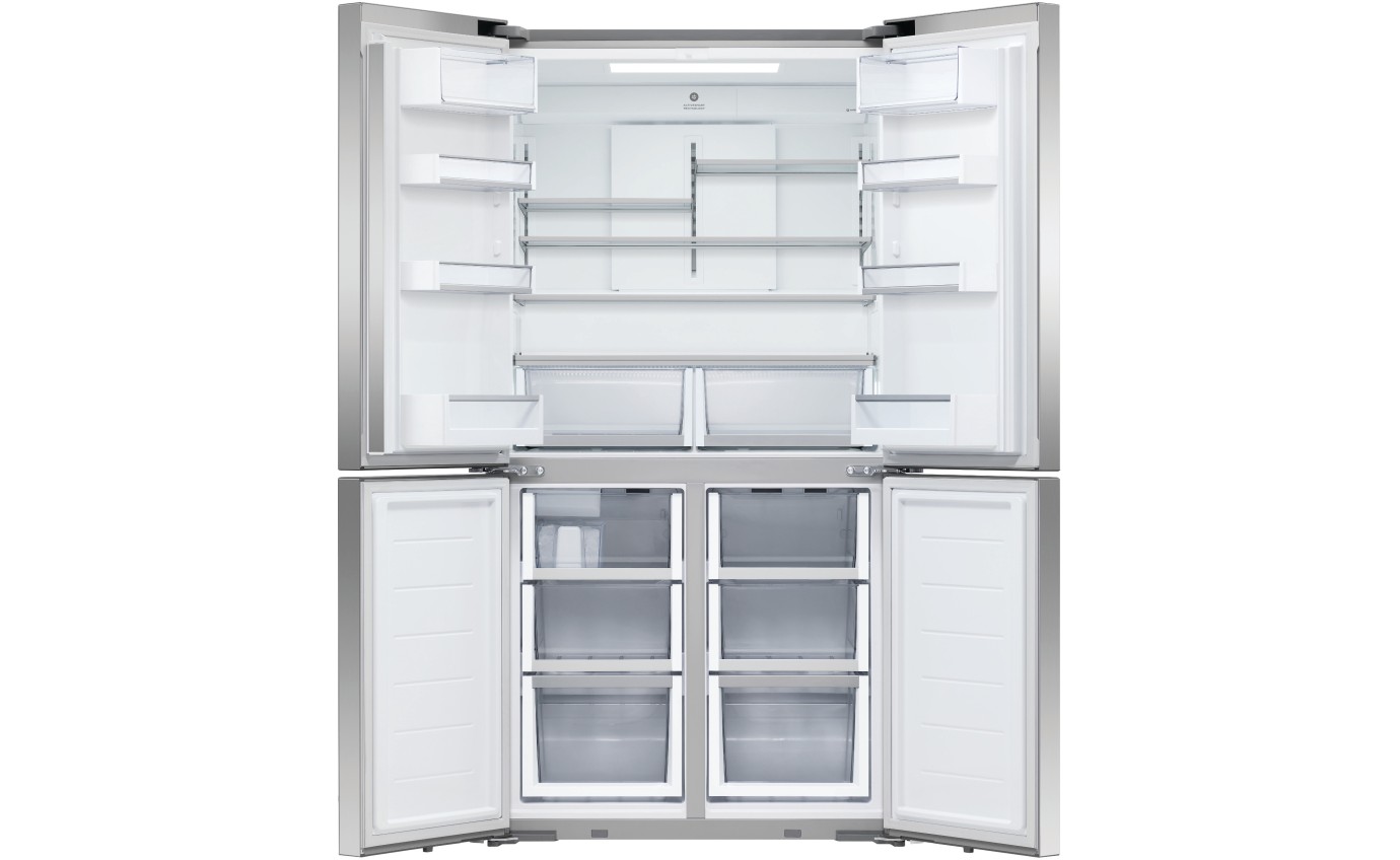 Fisher & Paykel 538L Series 7 Quad Door Refrigerator Freezer, Ice & Water RF605QDUVX2