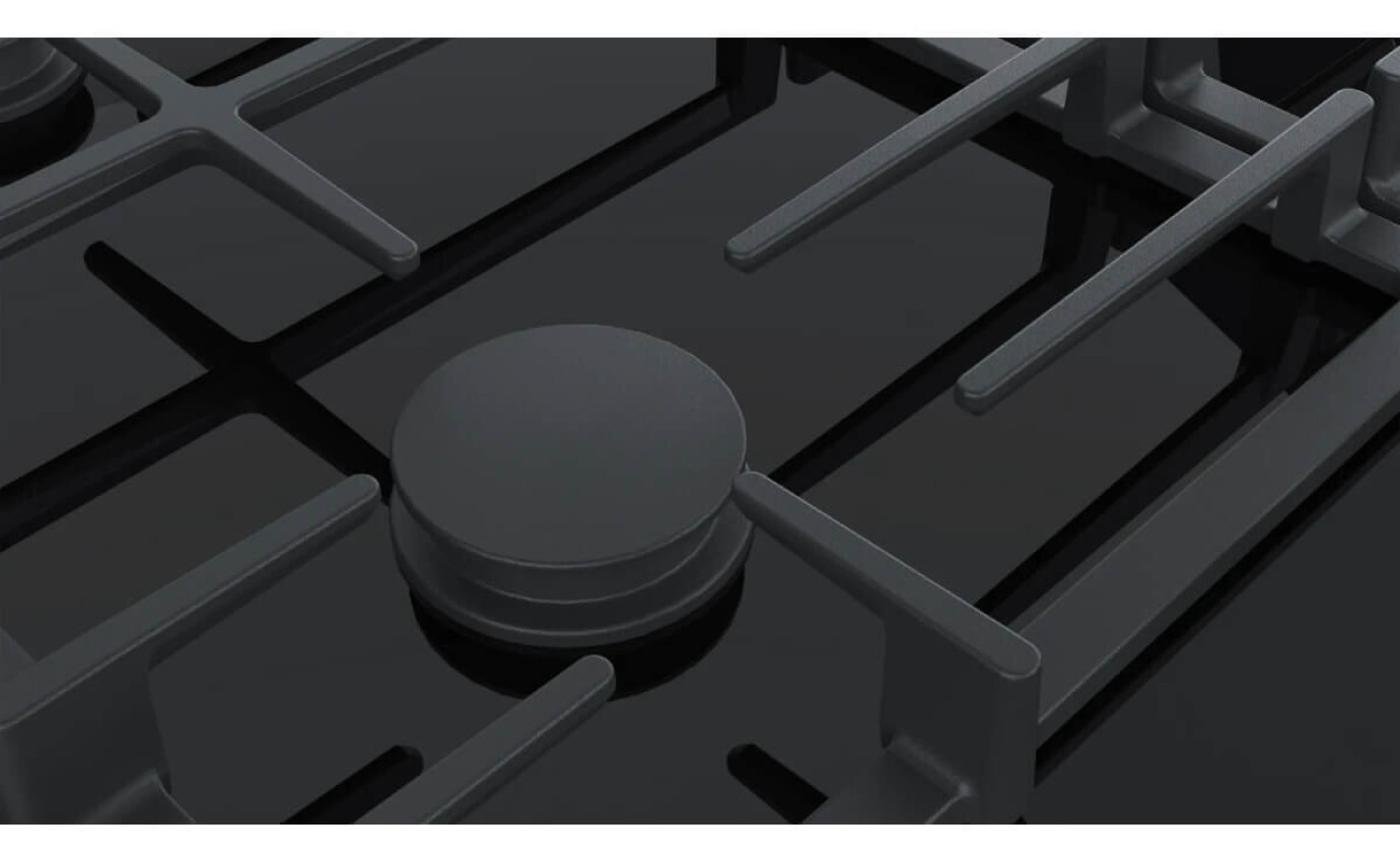 Bosch 60cm Series 8 Gas Ceramic Glass Cooktop Black PRP6A6B70A