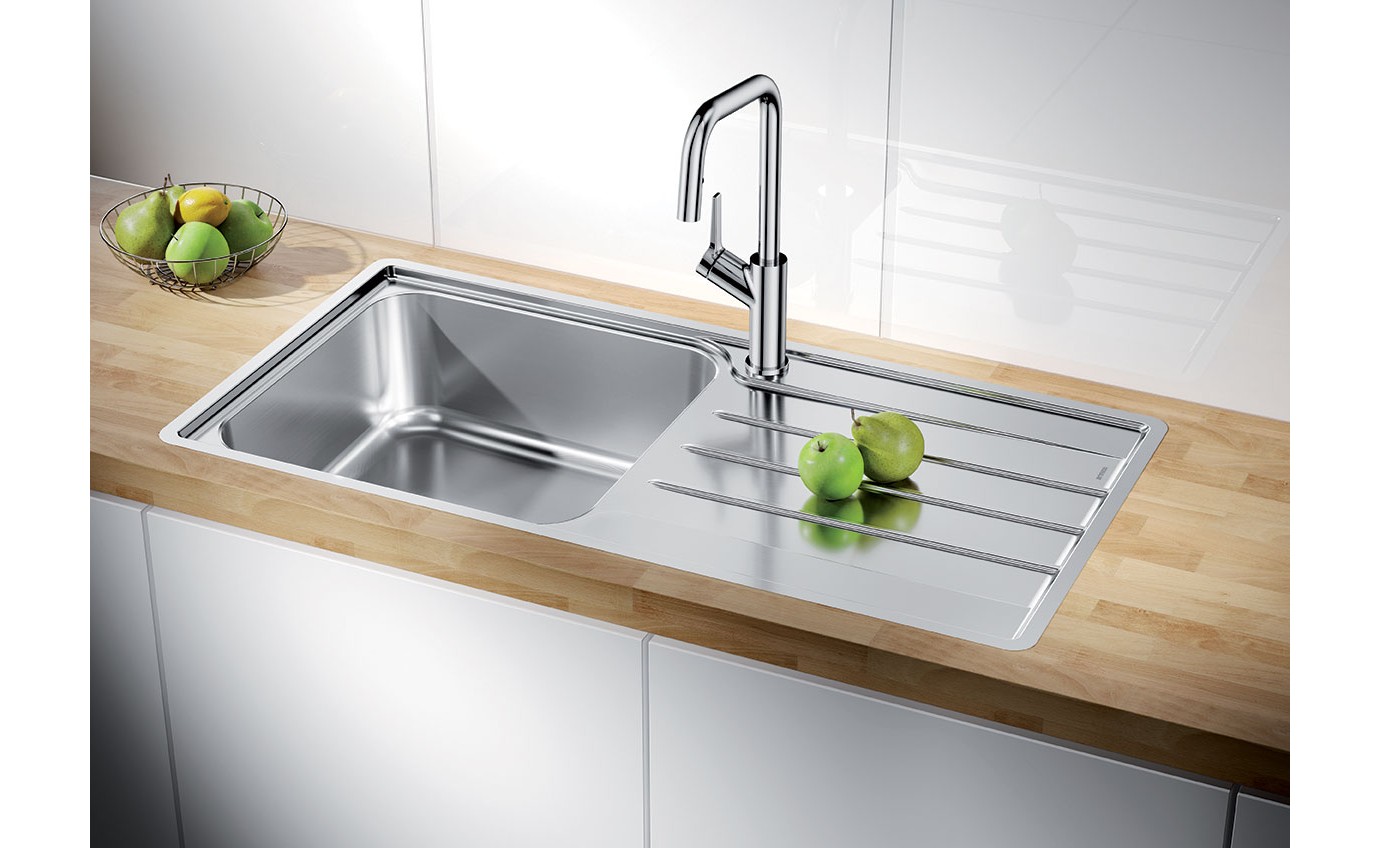 Blanco 60cm LEMIS XL 6 S-IF Single Bowl with Drainer LEMISXL6SLIFK5