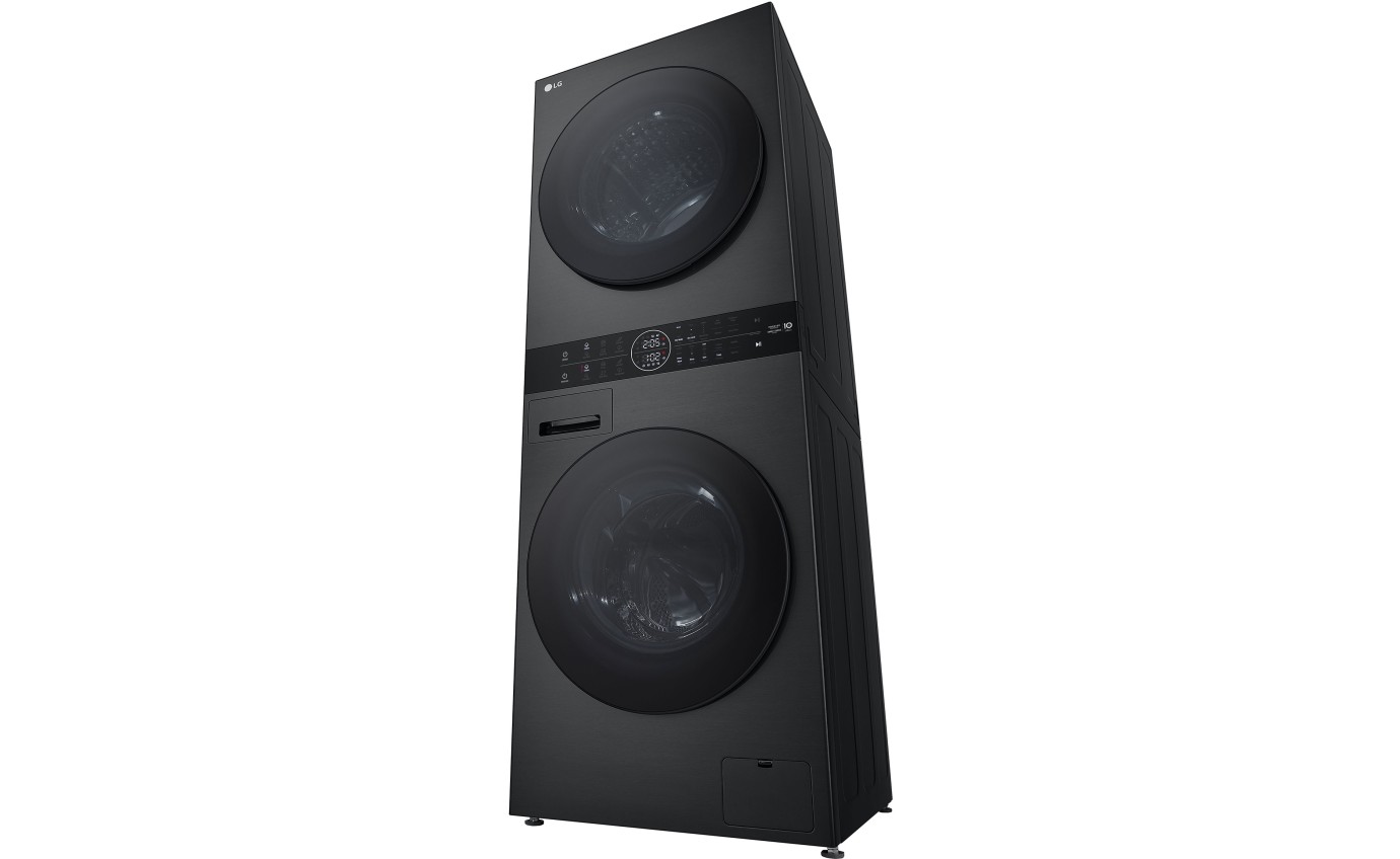 LG 12kg/9kg WashTower™ All-In-One Stacked Washer Dryer (Black Steel) WWT1209B