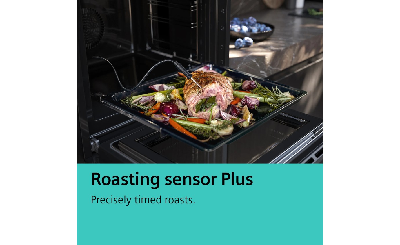 Siemens iQ700 StudioLine Pyrolytic 60cm Built-In Oven with PulseSteam Function HR976GMB1A