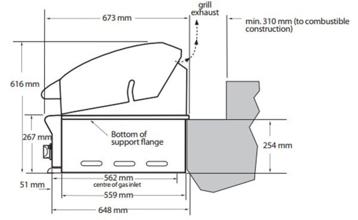 DCS Professional Grill Built-In BBQ BGB48BQRN