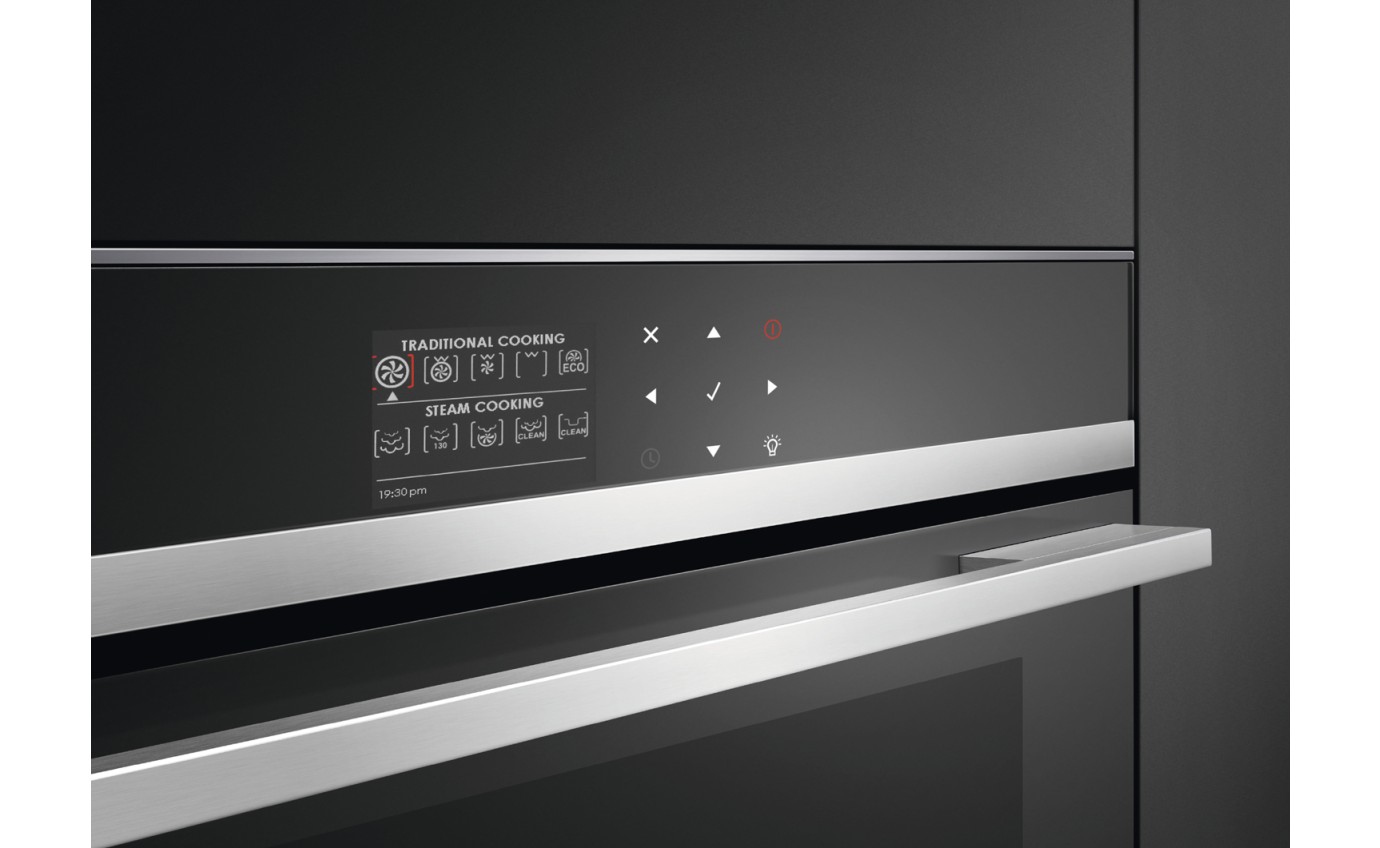Fisher & Paykel 60cm Series 9 Contemporary Compact Combi-Steam Oven OS60NDB1