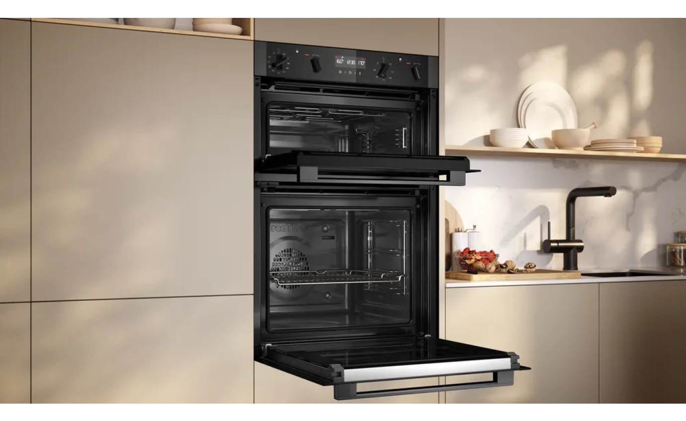 Neff 60cm N 50 Pyrolytic Double Oven - Graphite Grey U2ACH7AG7A