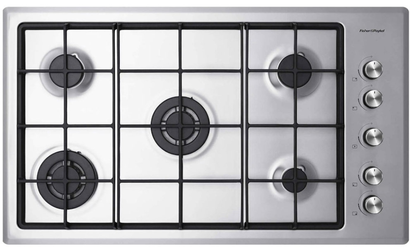 Fisher & Paykel 90cm Series 5 5 Burner Gas Cooktop, Natural Gas CG905CNGX2