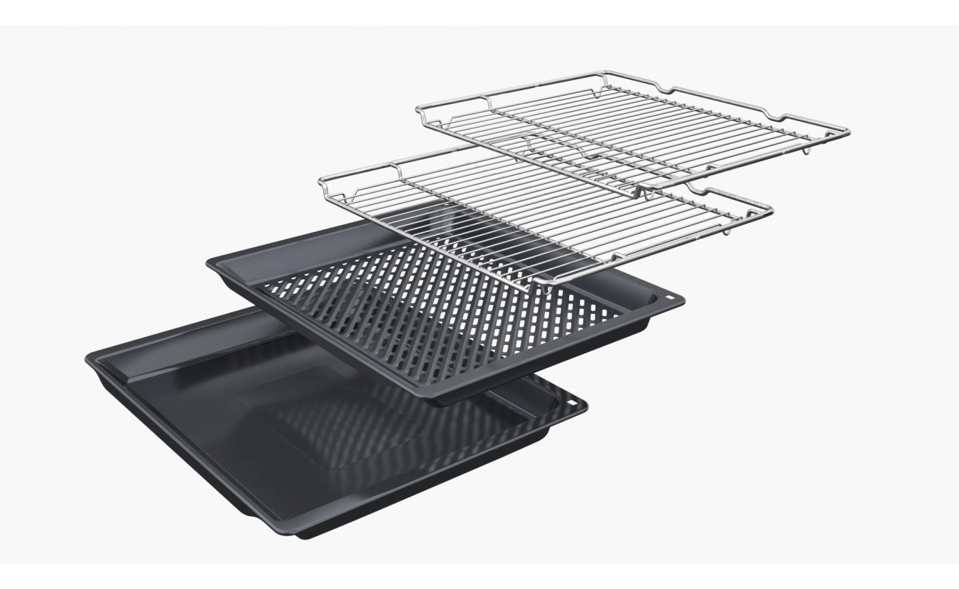 Neff 60cm N 90 Pyrolytic Slide & Hide Oven with Added Steam (VarioSteam) - Metallic Silver B69VS73Y0AMS