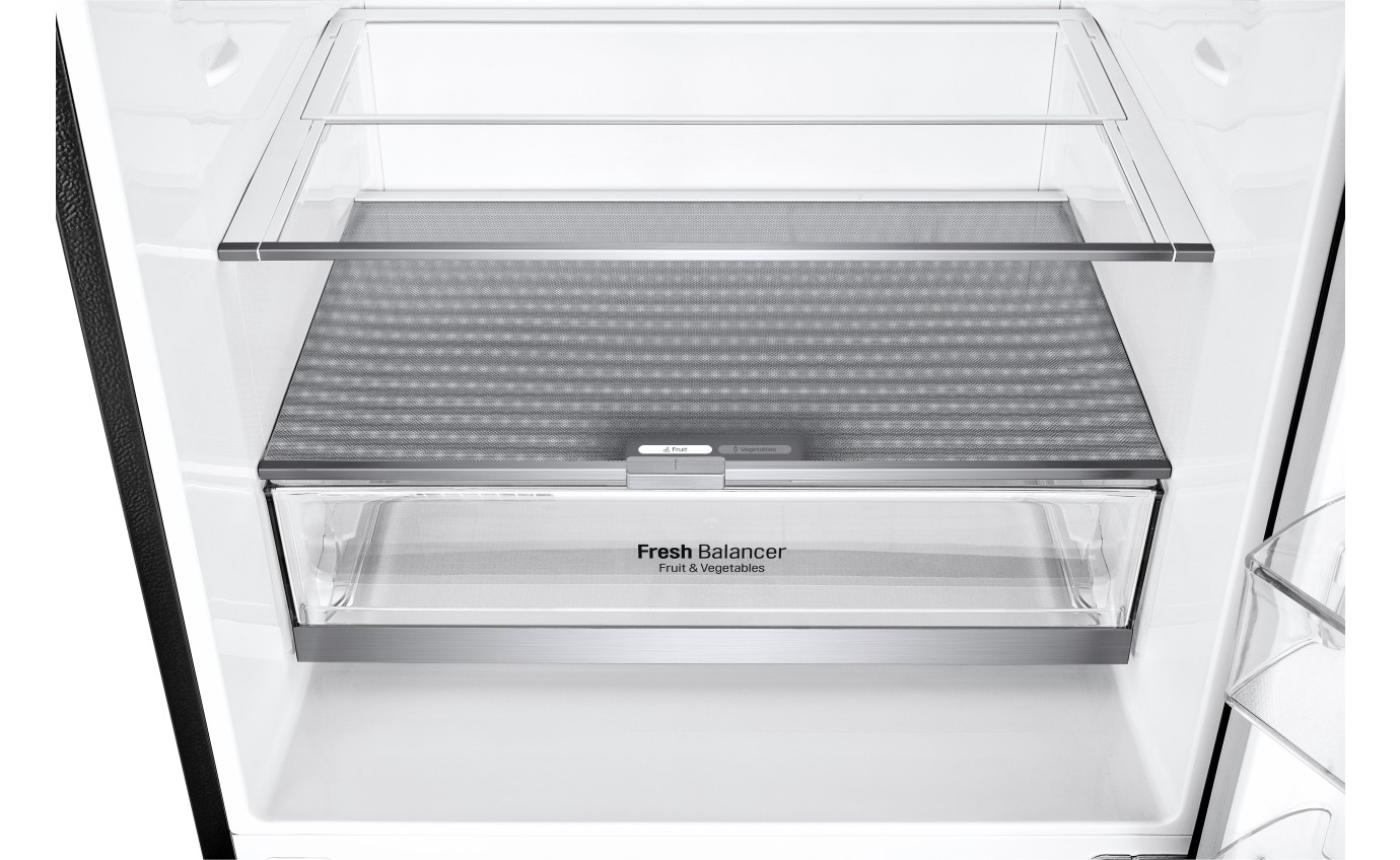 LG 420L Bottom Mount Fridge (Matte Black) GB455MBL